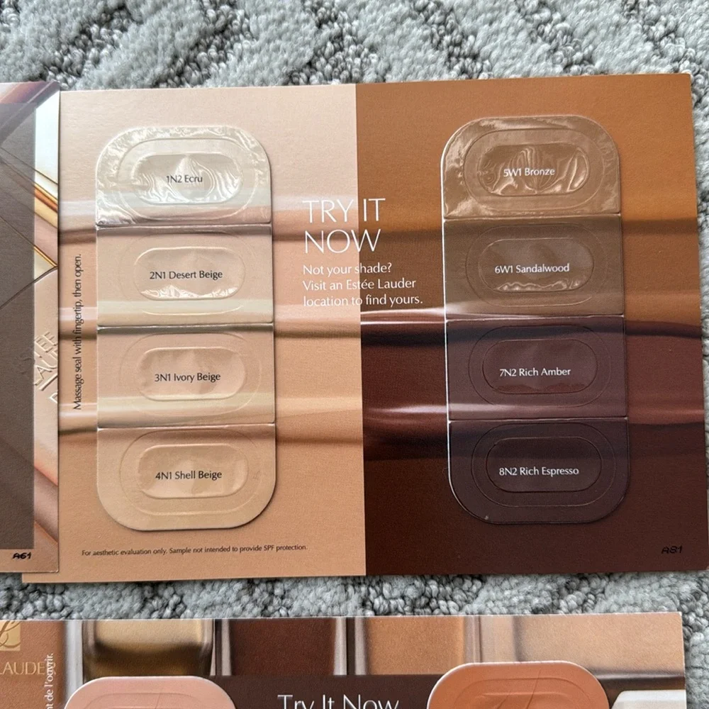 Various Foundation Sample Sales